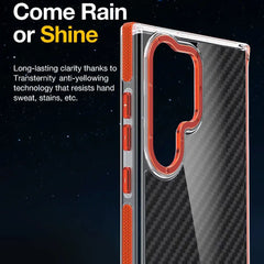 Hybrid Bumper Armor Carbon Fiber Shock Absorber Cover For Samsung Galaxy