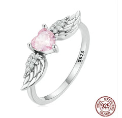 Zircon Love Wing Ring 925 Silver