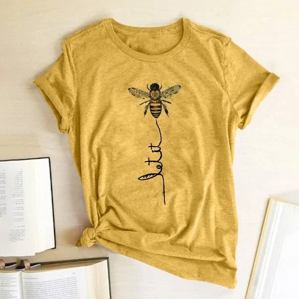 تي شيرت Bee Kind: تي شيرت جرافيكي للنساء من Hillbilly (2020)