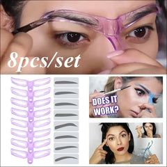 8 Pairs Eyebrow Grooming Tool