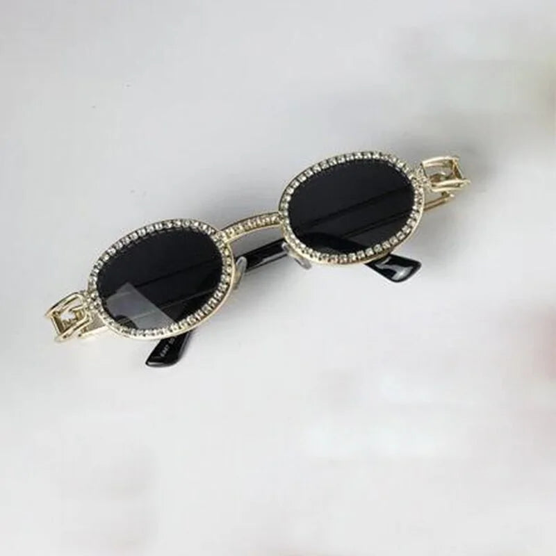 Diamond-Studded Steampunk Sunglasses