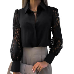 قميص نسائي للمكتب بلون سادة (قائمة خاصة U628134)