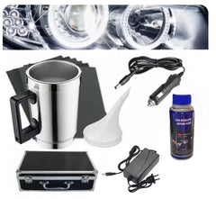 Headlight Repair Fluid & Polisher Kit for Car Lens Restoration