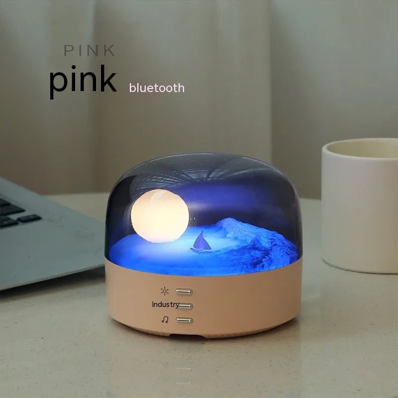 Crescent Bluetooth Sound Small Night Light