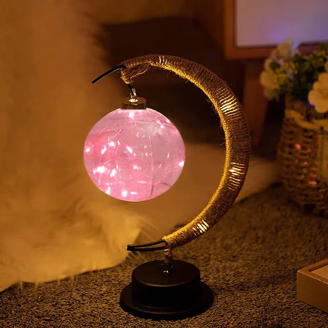مصباح القمر ثلاثي الأبعاد LED