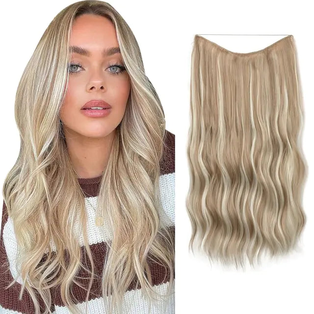 SARLA Synthetic Wave Clip-in Hair Extensions