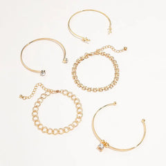 مجموعة أساور السلسلة العصرية