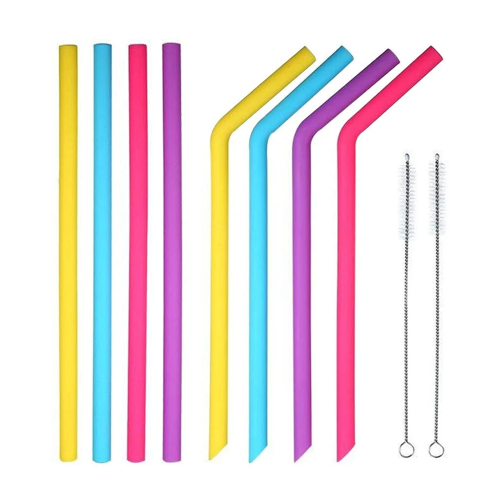 Silicone straws