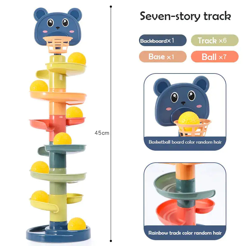 Baby Track Rolling Ball Mental Sliding Ball Tower