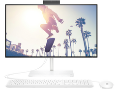 HP AIO 24-cb1023nh Intel Core Ci5-1235U (الجيل الثاني عشر)، 8 جيجا DDR4، 512 جيجا SSD، 23.8 بوصة FHD TOUCH، FREEDOS، WHITE WIN 11 PRO