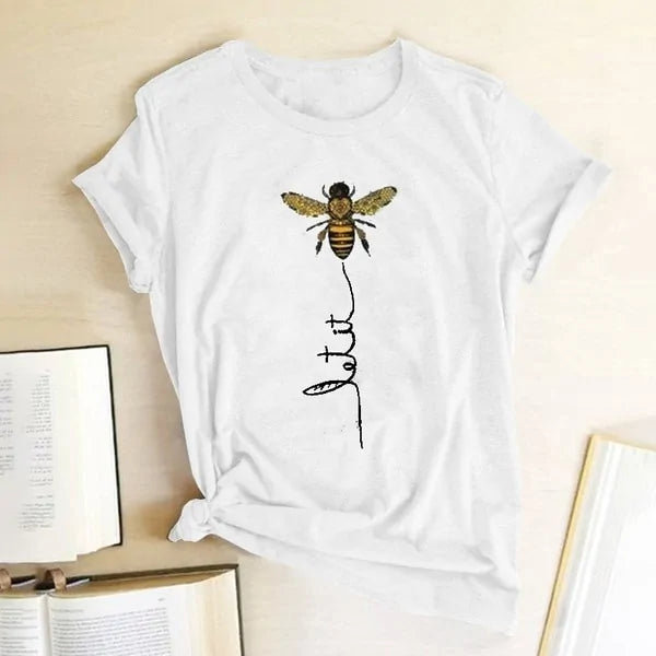 تي شيرت Bee Kind: تي شيرت جرافيكي للنساء من Hillbilly (2020)