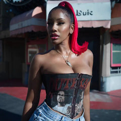 Outkast Cropped Corset Tube Top