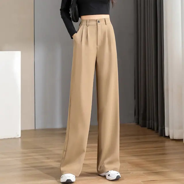 Women's Chic Vintage High Straight Pants