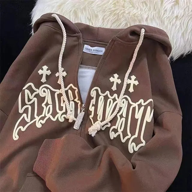 سويت شيرت كاجوال بغطاء رأس عصري