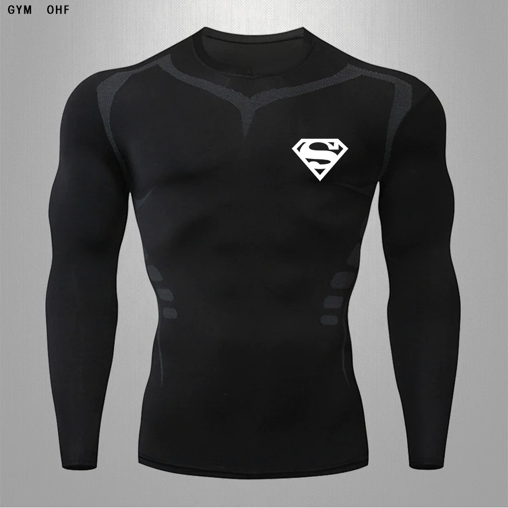 Superman Long Sleeve Compression Shirt