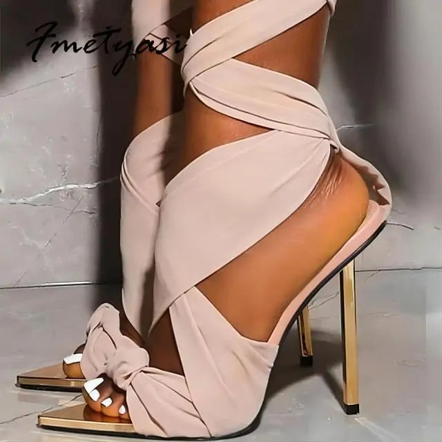 Fabric Ankle Strap Shoes