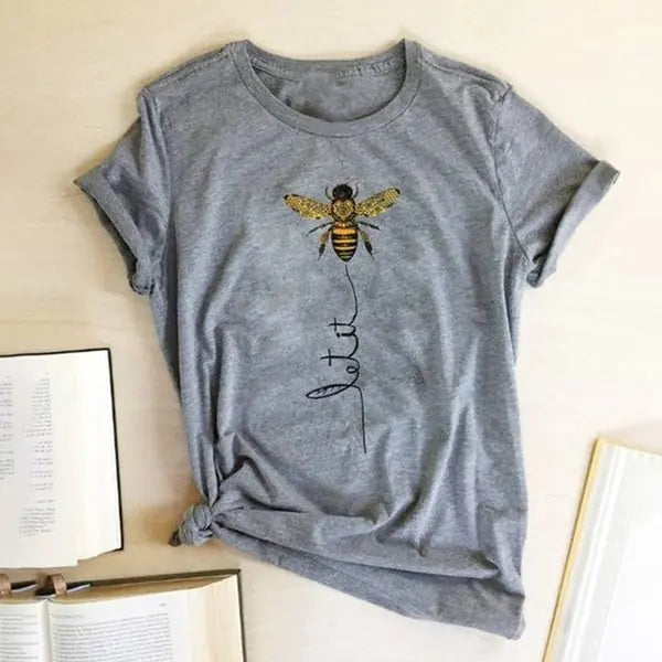 تي شيرت Bee Kind: تي شيرت جرافيكي للنساء من Hillbilly (2020)