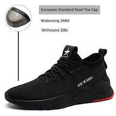 Men Work Safety Shoes Steel Toe Cap