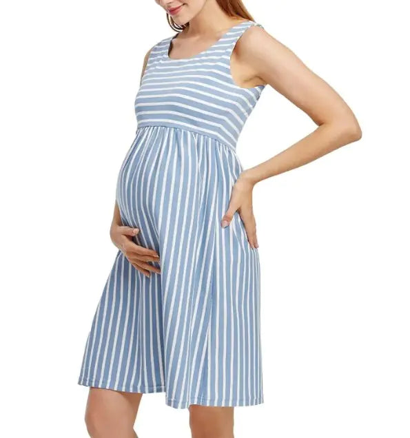 Striped Maternity Dress