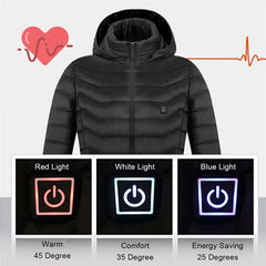 Men's Fleece Waterproof Winter Heated Jackets