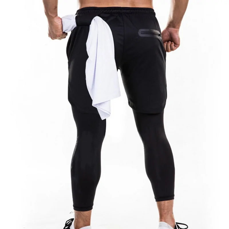 New Summer Men 2 in 1 Joggers Pants