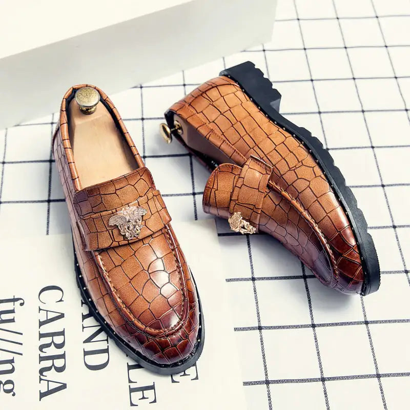 The Roveleto - Italian Fashion style Leather Loafers For Men