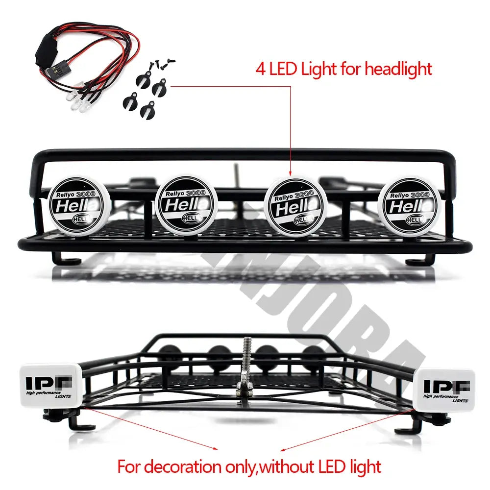 Metal Roof Rack Luggage Carrier with LED Light