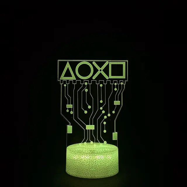 إعداد الألعاب LED ثلاثي الأبعاد بمصباح RGB
