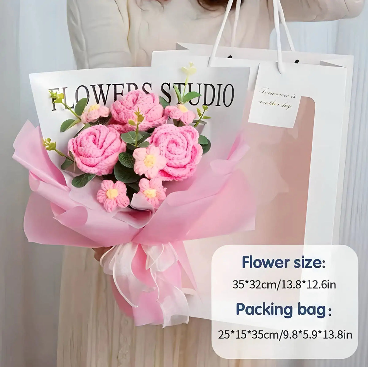 باقة زهور كروشيه