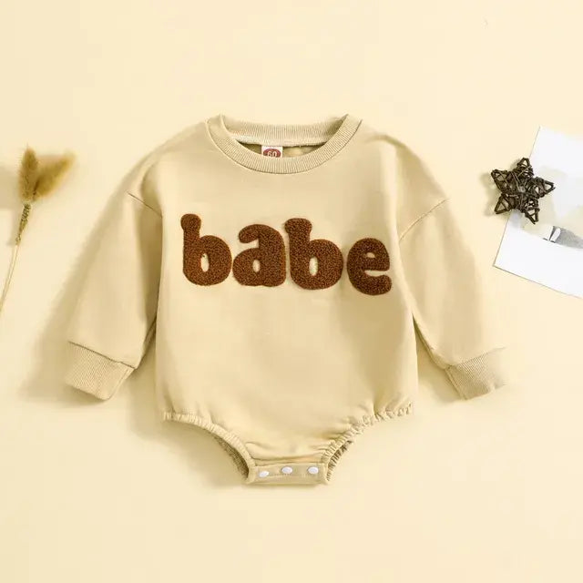 Autumn Newborn Sweatshirt Jumpsuit