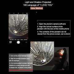 قلادة على شكل قلب