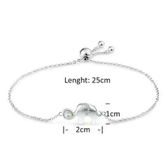 سوار فيل أنيق من الفضة الاسترلينية