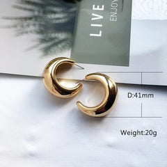 Street Style CC Hoop Earrings