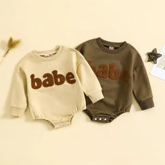 Autumn Newborn Sweatshirt Jumpsuit