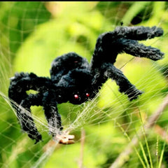 Super Large Plush Spider Made of Wire and Plush