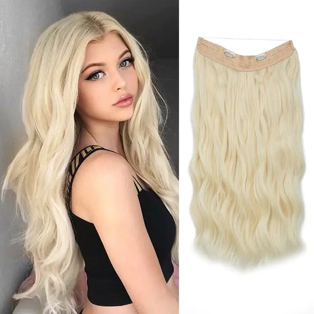 SARLA Synthetic Wave Clip-in Hair Extensions