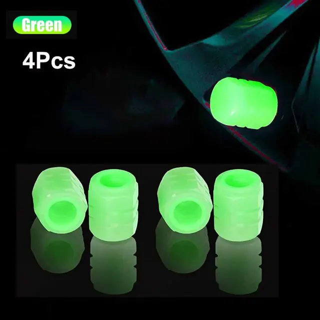 Glow in The Dark Tire Valve Caps