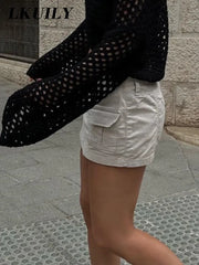 تنورة كارجو صغيرة بتصميم عتيق