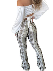 سراويل Frauen Boho المضيئة العرقية القبلية