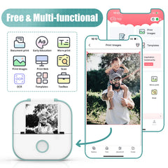 طابعة جيب حرارية لاسلكية صغيرة