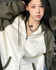 Vintage Y2K Zip Up Hoodie