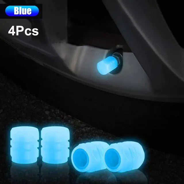 Glow in The Dark Tire Valve Caps