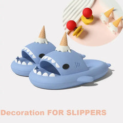 Glowing Shark Shoe Decorations, Removable Fins