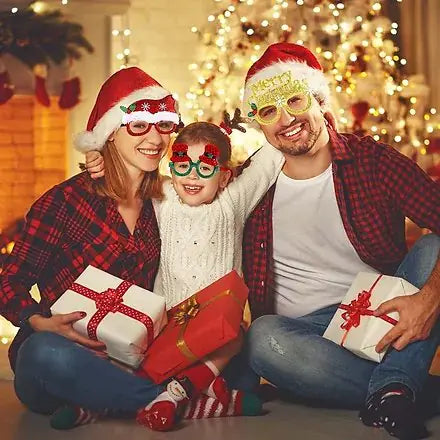 كؤوس حفلات عيد الميلاد البراقة