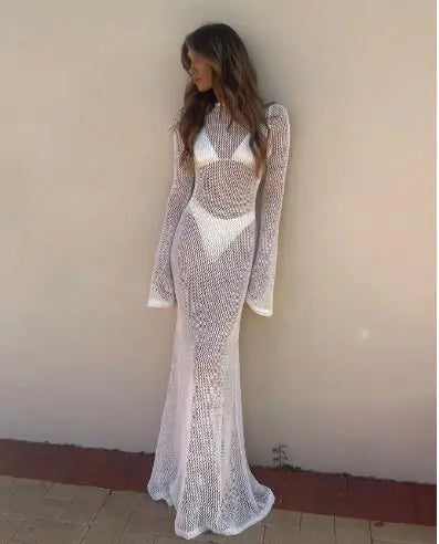 تونيك كروشيه للشاطئ، غطاء صيفي مثير