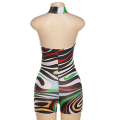 Jade Mock Neck Sleeveless Romper