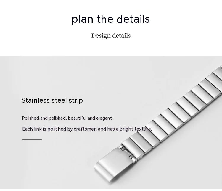 Roman Numeral Steel Watch