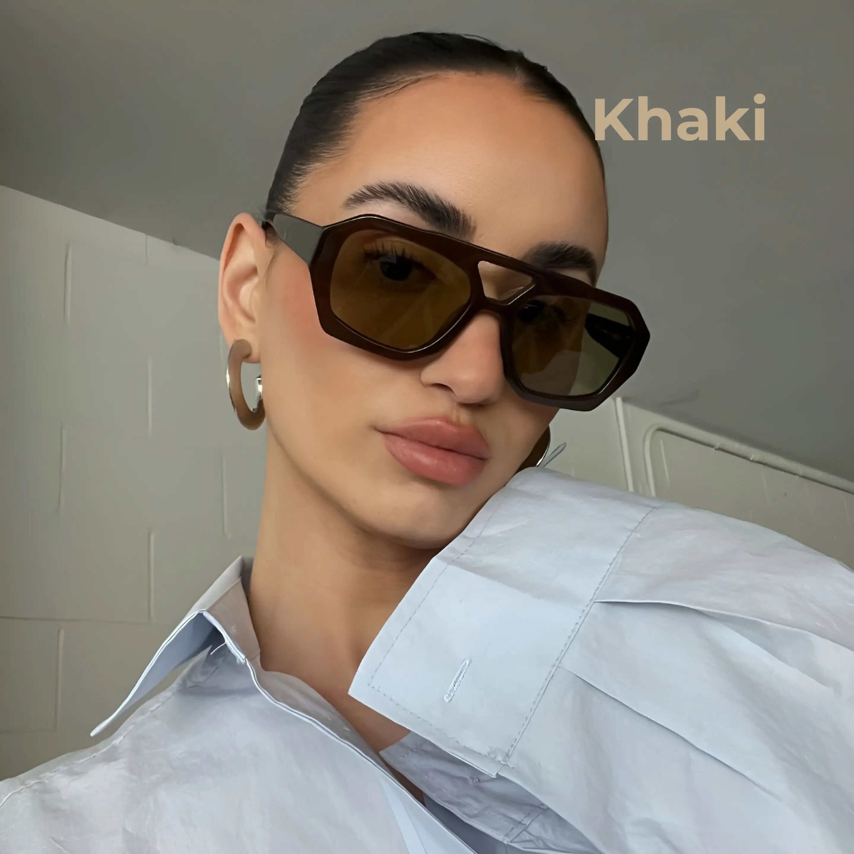 نظارة شمسية ريترو بوليجون للنساء