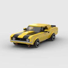 كتلة بناء سيارة سباق رياضية من طراز MOC Nostalgic Camaro Z28