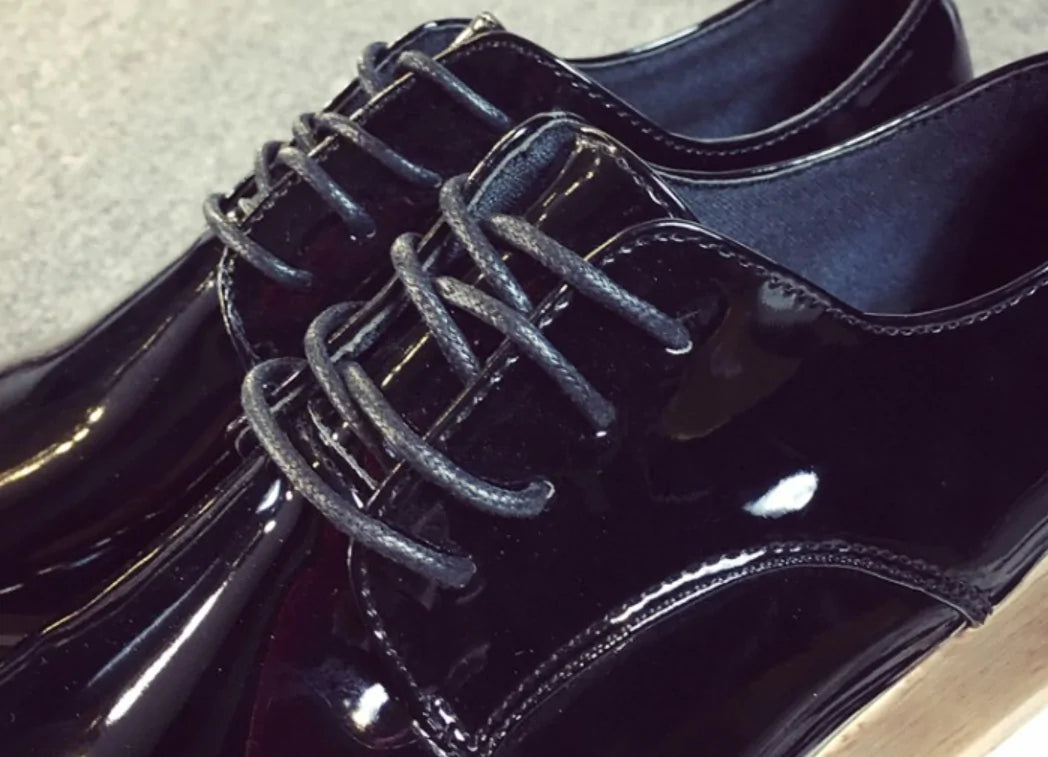 British Style Lace-Up Loafers